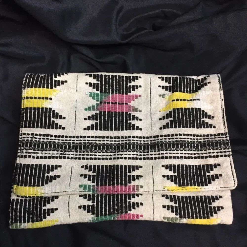 Avani Clutch Purse, Cloth Aztec Style Purse